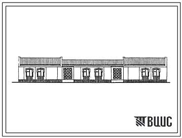 Типовой проект 181-55-31с.13.87 Одноэтажный двухквартирный жилой дом с 4-комнатными квартирами (для Таджикской ССР)