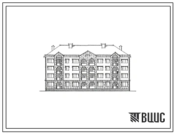 Типовой проект 118-192-20c.13.89 Жилой дом на 24 квартиры 1-1-2-2-3-3 (СТЕНЫ ИЗ МОНОЛИТНОГО ТУФОБЕТОНА, Ориентация широтная, Сейсмичность 9 баллов, Трехэтажные, Четырехэтажные)