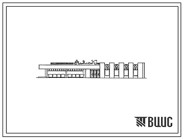 Типовой проект 272-14-19с.84 Рыночный павильон торговой площадью 180м2. Для строительства в 4 климатическом районе сейсмичностью 7,8,9 баллов.