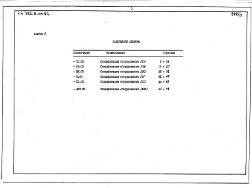 Альбом 3 Спецификации оборудования