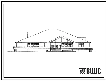 Типовой проект 271-31-55М Общественный центр (кооперированное здание для поселка на 250 жителей). Для строительства  в IА, IБ и IГ климатических подрайонах с вечномерзлыми грунтами.