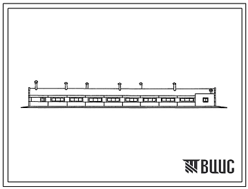 Типовой проект 801-4-2 Телятник на 360 телят. Стены панельные