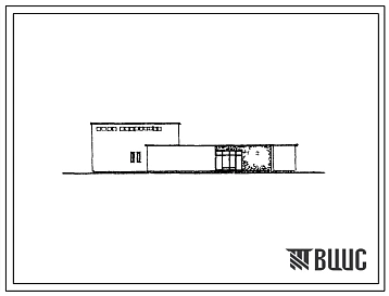 Типовой проект 284-4-56 Баня-прачечная с предприятием бытового обслуживания, тип 1 для строительства в 1В климатическом подрайоне, 2 и 3 климатических районах