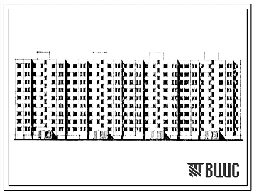Типовой проект 111-133-6 Девятиэтажный четырехсекционный 144-квартирный жилой дом (однокомнатных 1А — 18, двухкомнатных 2Б — 54, трехкомнатных 3Б — 54, четырехкомнатных 4Б — 18). Для строительства во II климатическом районе.
