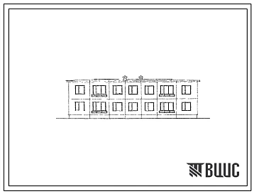Типовой проект 1-10П(А)-19 Двухэтажный крупнопанельный жилой дом на 8 квартир.