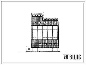 Типовой проект 813-5-22.86 Склад рассыпных и гранулированных кормов вместимостью 400 т