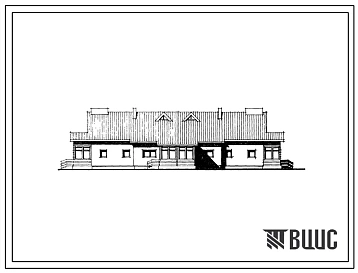 Типовой проект 144-12-175.2 Мансардный 4-квартирный блокированный жилой дом с квартирами в двух уровнях типа 3Б и 5Б. Для строительства в 1В климатическом подрайоне, 2 климатическом районе (с возможностью применения в 3 климатическом районе).