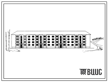 Типовой проект 113-011-3/66  Четырехэтажный, четырехсекционный жилой дом на 48 квартир со стенами из крупныхкерамзитобетонных блоков.
