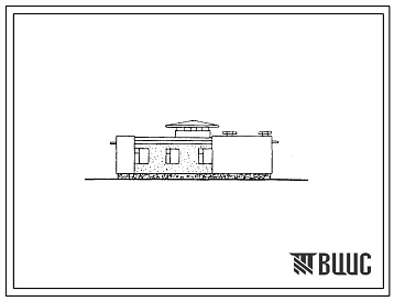 Типовой проект 184-40-106.86 Одноэтажный жилой дом с шестикомнатной квартирой (правый)