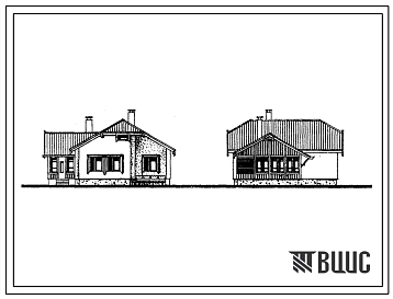 Типовой проект 188-235-1.85 Одноэтажный жилой дом с трехкомнатной квартирой типа 3Б