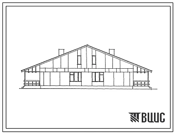 Типовой проект 183-188-7.2.87 1-этажный 2-квартирный жилой дом с 2-комнатными квартирами со стенами из крупных легкобетонных блоков. 2 и 3 уровни инженерного обеспечения. Для Нечерноземной зоны РСФСР.