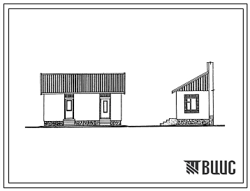 Типовой проект 194-000-0906.91 Блок кормокухни с баней, пристраеваемый к жилому дому