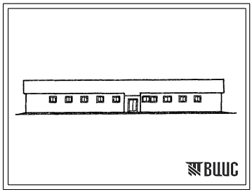 Типовой проект 804-2-21.85 Конюшня для группового содержания 80 голов племенного молодняка (стены кирпичные).