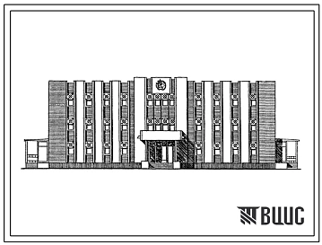 Типовой проект 264-21-47сп.13.87 Административное здание типа 3. Для Узбекской ССР