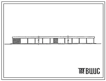 Типовой проект 806-2-39.90 Шед для лисиц на 154 клетки. Содержание - в клетках, состоящих из домика и выгула. Раздача кормов, поение, удаление навоза – механизированы. Размеры шеда - 2,2x120 м. Расчетная температура: -3О°С. Конструкции - железобетонные