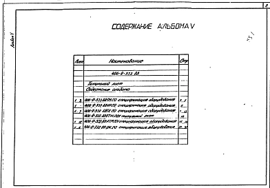 Альбом 5 Спецификации оборудования.