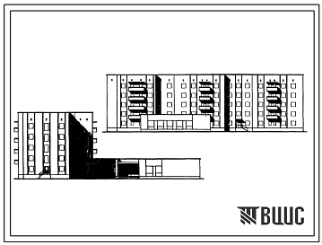 Типовой проект 164-87-118 Пятиэтажное общежитие для рабочих и служащих на 232 места