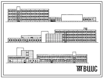 Типовой проект III-1 Профтехучилище (ПТУ, Техникум) на 720 учащихся для строительства в г. Москве. Варианты проектов 1979, 1981 и 1985 годов. 