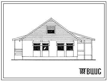 Типовой проект 181-232-1.85 1-этажный 1-квартирный 3-комнатный жилой дом. Для строительства в 2В и 2В климатических подрайонах.