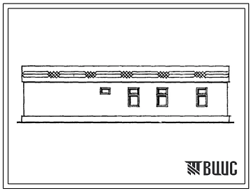 Типовой проект 184-000-157с Одноэтажный одноквартирный трехкомнатный жилой дом. Для индивидуальных застройщиков.