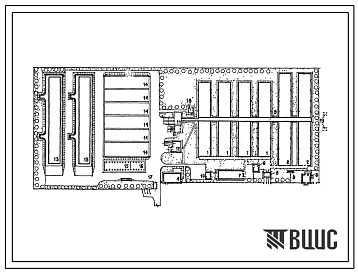 Типовой проект 801-01-71.86 Ферма доращивания и откорма молодняка крупного рогатого скота 5,0 тыс. голов в год с интенсивным использованием жама (стационарная раздача кормов). Доращивание и откорм с 6 до 17,5 месяцев. Содержание животных беспривязное груп