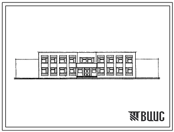 Типовой проект 234-01-176.90 Учебно-производственные мастерские на 60 мест. Здание двухэтажное. Стены из кирпича. Объем 4975 м?