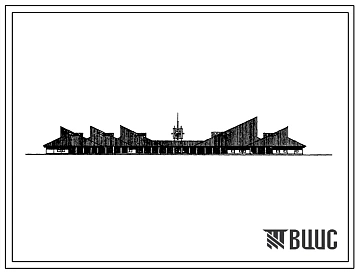 Типовой проект 271-031-96.86 Общественный центр сельского поселка.  Тип III(в клееных деревянных конструкциях)