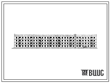 Типовой проект 1-306С-57 Четырехэтажный шестисекционный жилой дом на 95 квартир со стенами из крупных легкобетонных блоков.