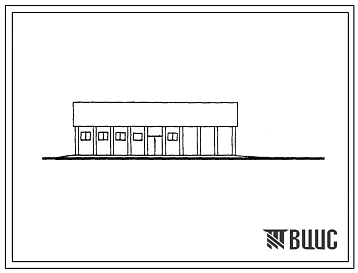 Типовой проект 817-40 Молотильный навес с сараем для сельхозмашин .