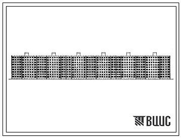Типовой проект 1-464Д-87  Девятиэтажный шестисекционный крупнопанельный жилой дом на 324 квартиры.