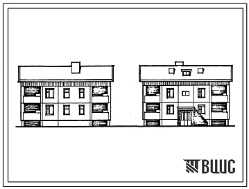 Типовой проект 111-96-69.85 Двухэтажный 4-квартирный дом