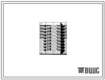 Типовой проект 152-09 Девятиэтажная 36-квартирная рядовая торцевая (однокомнатных 1Б-5; двухкомнатных 2Б-13; трехкомнатных 3Б-13; четырехкомнатных 4Б-5).