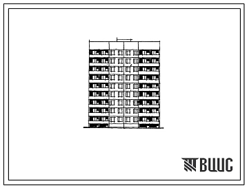 Типовой проект 84-05/1.2 Девятиэтажная рядовая 36-квартирная блок-секция