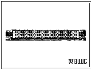 Типовой проект 1-464ДС-14 Пятиэтажный восьмисекционный крупнопанельный жилой дом на 119 квартир (однокомнатных  19, двухкомнатных  49, трехкомнатных  41, четырехкомнатных  10).
