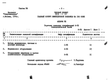 Альбом 8  Заказные спецификации