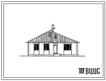 Типовой проект 183-126-80.83 1-этажный 1-квартирный 5-комнатный жилой дом с квартирой типа 5Б. Для строительства в 1В климатическом подрайоне Казахской СССР.