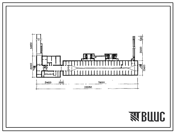 Типовой проект А-II-47/2400-80/2П Гараж-стоянка типа «А» под 3-х секционным жилым домом П30-5/12Г