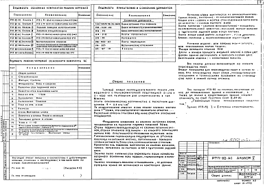 Альбом 5 РТП с РУ 10кВ из камер серии КСО-2УМз. Архитектурно-строительная часть.