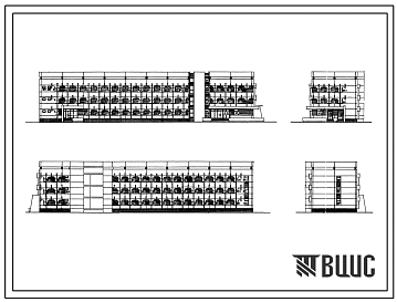 Типовой проект 252-3-30с Психоневрологический диспансер на 150 посещений в смену с лечебно-производственными (трудовыми) мастерскими и дневным стационаром на 150 мест. Сейсмичность 7, 8, 9 баллов. Здание двух-, трехэтажное. Каркас сборный железобетонный