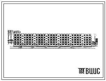 Типовой проект 1-464А-15 Пятиэтажный шестисекционный крупнопанельный жилой дом на 90 квартир