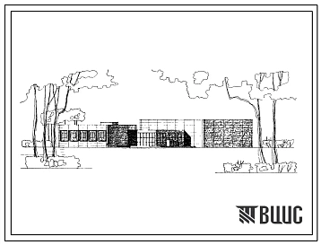 Типовой проект 292-2-42 Спортивный корпус с двумя залами и местами для зрителей, для строительства в 1В климатическом подрайоне, 2 и 3 климатических районах