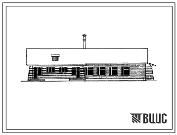 Типовой проект 284-4-15 Блокированное здание бани на 10 мест оздоровительного типа с прачечной самообслуживания на 125 кг сухого белья в смену с местной котельной и приемным пунктом комбината бытового обслуживания. Для строительства во II строительно-клим