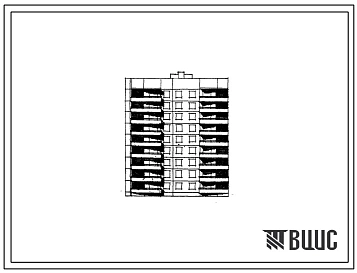 Типовой проект 90-06/1.2 9-этажная 36-квартирная блок-секция торцевая левая