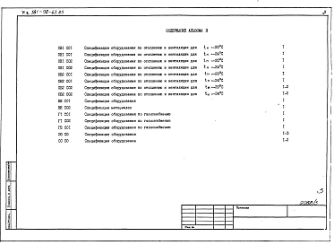 Альбом 3 Спецификация оборудования