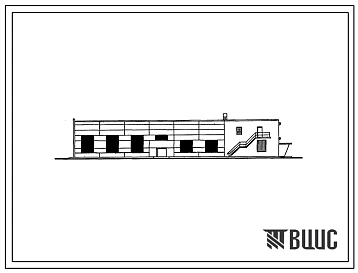 Типовой проект 816-1-192.90 Производственный корпус станции технического обслуживания на парк 200 тракторов К-701 и Т-150К. Общая численность работающих - 32 чел. Размеры здания - 18x48 + 6x12 м. Расчетная температура: -30°С. Стены - панельные легкобетонн