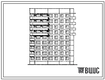 Типовой проект 185-012.13.86 Блок-секция 9-этажная 36-квартирная угловая 2-2-3-3. Для строительства в г.Северодвинске.
