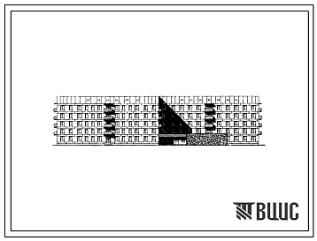 Типовой проект 163-114-37С/1 Пятиэтажное общежитие на  408 мест из крупных легкобетонных блоков. Для строительства в IВ, IIА климатических подрайонах сейсмичностью 9 баллов.