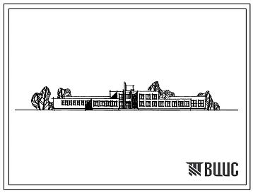 Типовой проект 224-9-167 Межшкольный учебно-производственный комбинат (УПК) на 4 группы (120 мест). Здание одно-, двухэтажное. Стены из кирпича.