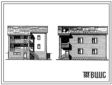 Типовой проект 145-18-28с.13.87 Одноквартирный 2-этажный 6-комнатный жилой дом (стены из туфового камня) на крутом рельефе. Для государственного строительства в сельской местности Армянской ССР