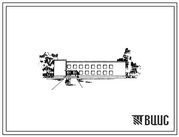 Типовой проект 265-19-1с Дом военно-технической подготовки. Для строительства в III-Б строительно-климатической зоне, в районах с сейсмичностью 7 баллов.